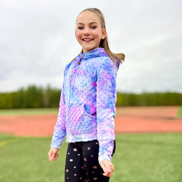 Turquoise Purple Pink Tie Dye